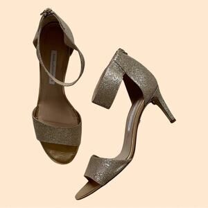 Diane Von Furstenberg Sparkly Heels Size 9.5B